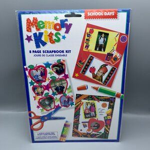 NEW 8 Page Scrapbook  Memory Kit for School Days for Scrapbooking
